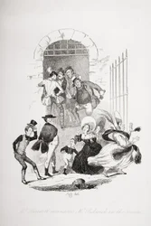 Mrs. Bardell Encounters Mr. Pickwick at the Prison, Illustration from 